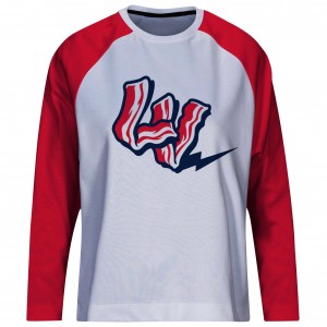 LV Red & White Long Sleeve Sublimated Shirt